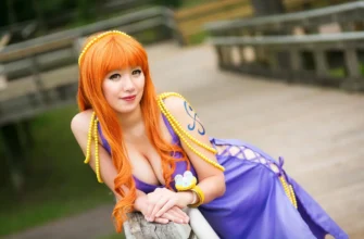 Nami cosplay Alabasta arc belly dancer dress with detailed jewelry and wig